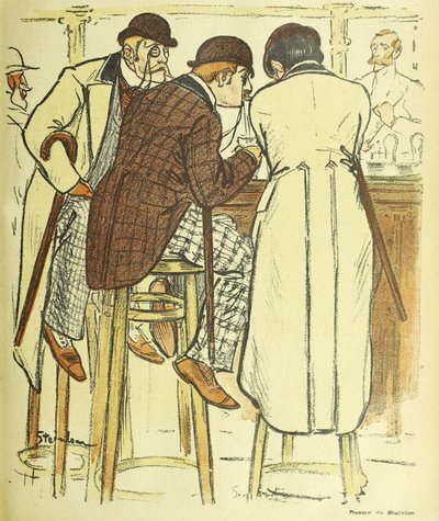 An der Bar, aus Gil Blas Illustre, veröffentlicht 1899 von Théophile Alexandre Steinlen